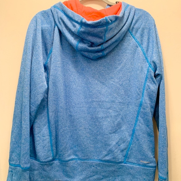 Adidas Climawarm Blue and Pink Hoodie Sweatshirt - Picture 3 of 3